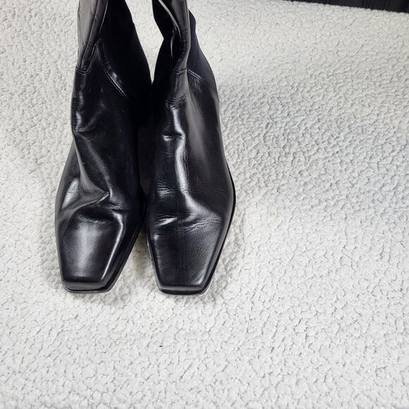 NEW Vince Camuto Women's Librina Knee High Boots Black Leather WIDE Cuff size 10 - Picture 3 of 5